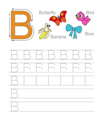 Mektup B. öğrenin el yazısı.