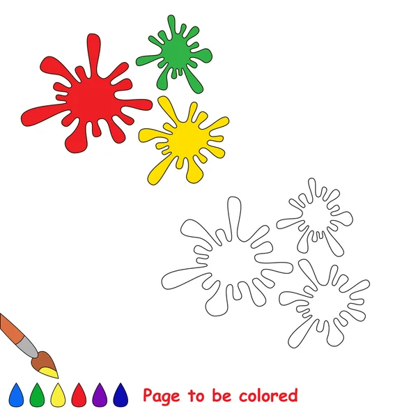 Colorful blobs to be colored. — Zdjęcie stockowe