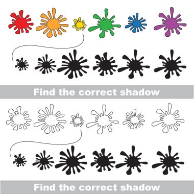 Lekesi ayarlayın. Doğru gölge bul.