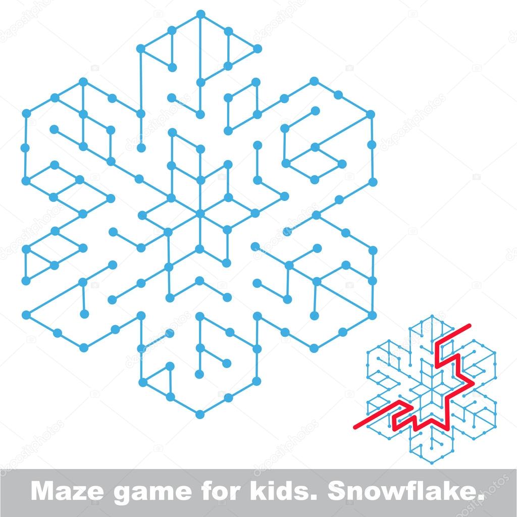 Search the way. Kid maze game.