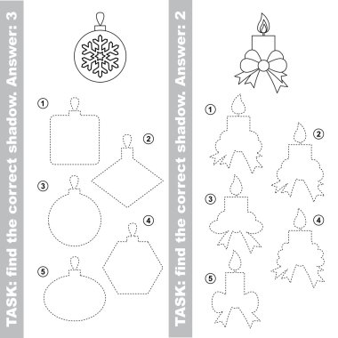 Mum ve cam top. Doğru doğru gölge bul.