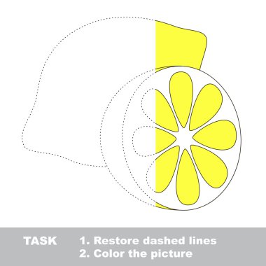 Limon izlenecek. Vektör izleme oyunu.