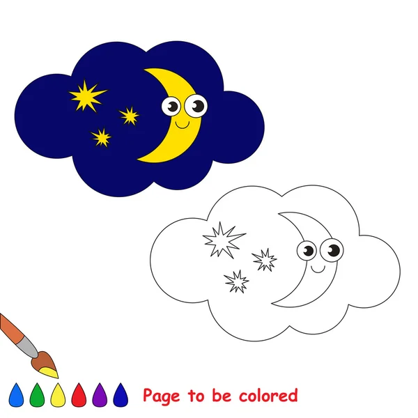 Renkli olması için vektör karikatür moon. — Stok Vektör