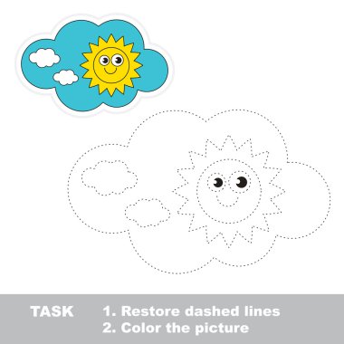 Gün izlenecek. Vektör izleme oyunu.