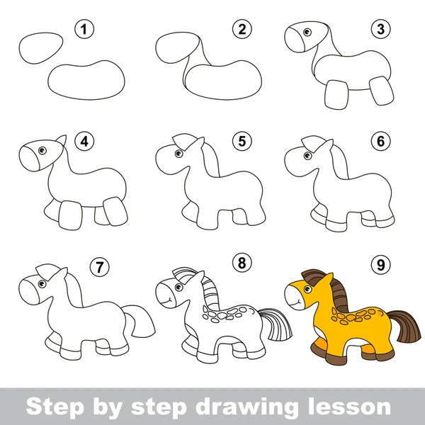 Tutorial de desenho. Como desenhar um macaco engraçado imagem vetorial de  Anna_Mikhailova© 96640286