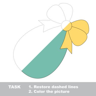 Paskalya yumurtası renkli olabilir. Vektör izleme oyunu.