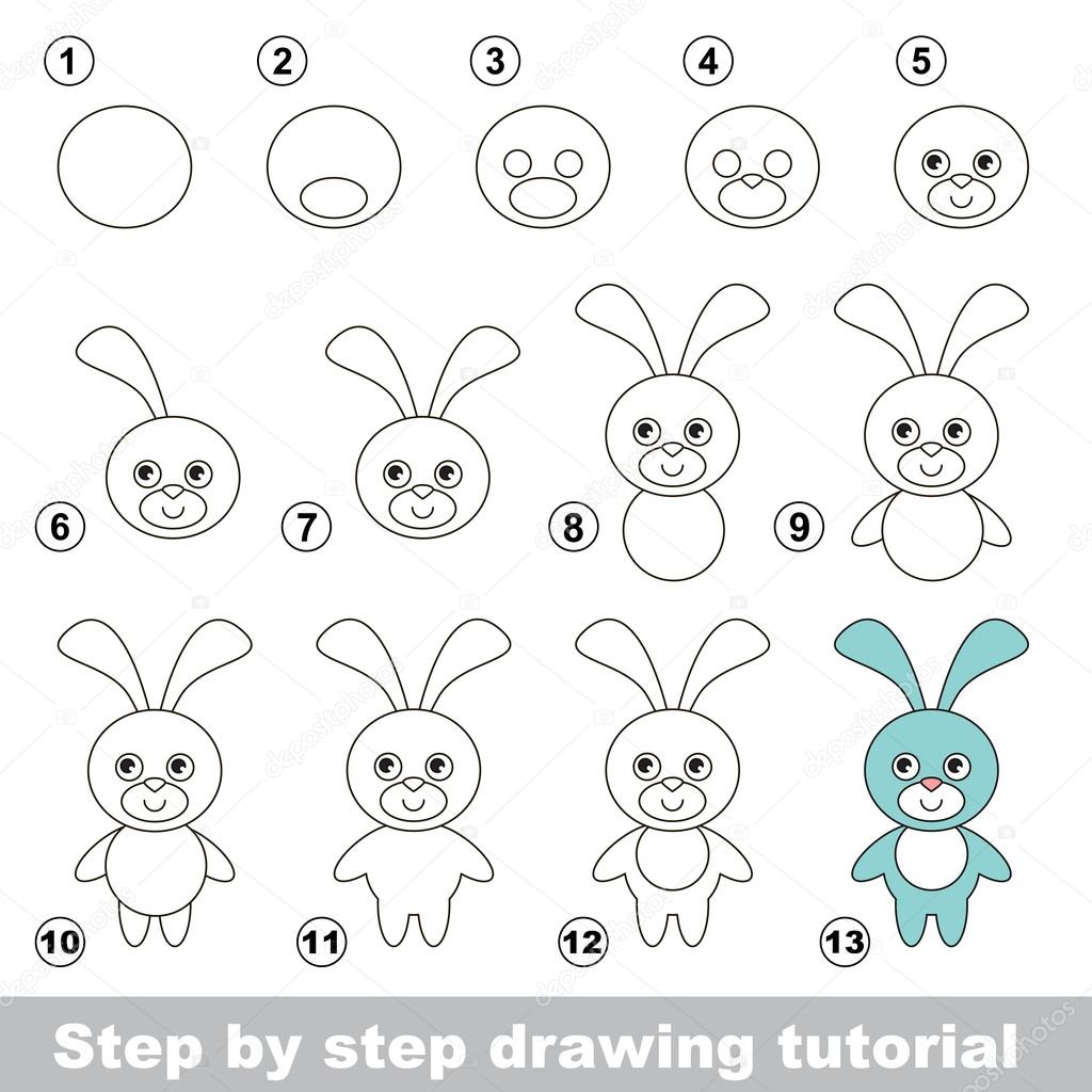 How to draw a Funny Bunny