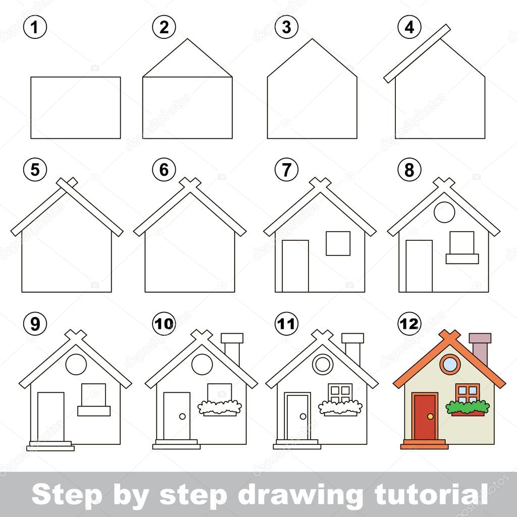 How to Draw a House for Kids House Drawing for Kids