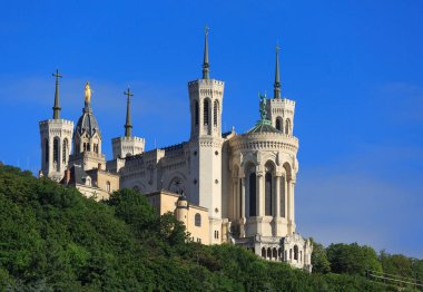 Katedral Notre-Dame de Fourviere, Lyon, Fransa.