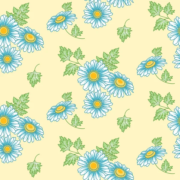 Papatya ile sorunsuz vektör arka plan