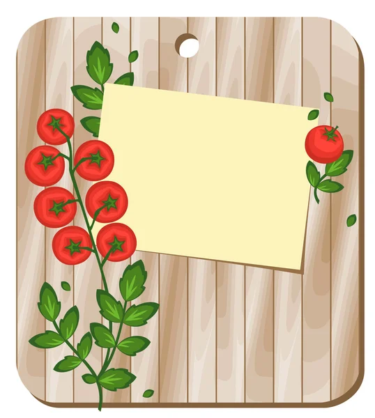 Arka plan bir kesme tahtası üzerinde domates ile