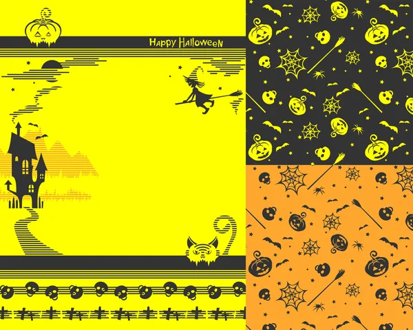 Mutlu Cadılar Bayramı arka planlar ve tasarım için çizgili öğeleri