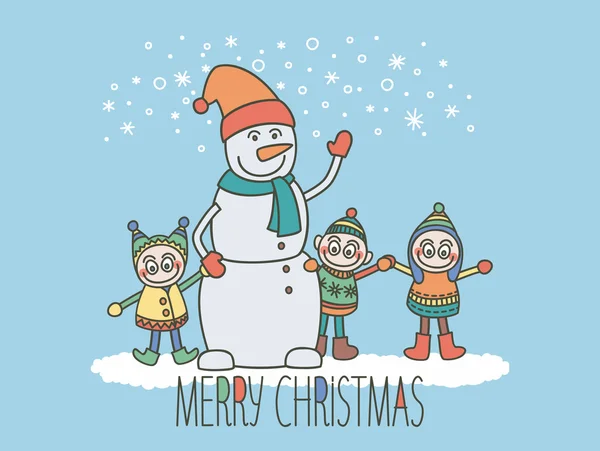 Kardan adam ve çocuk