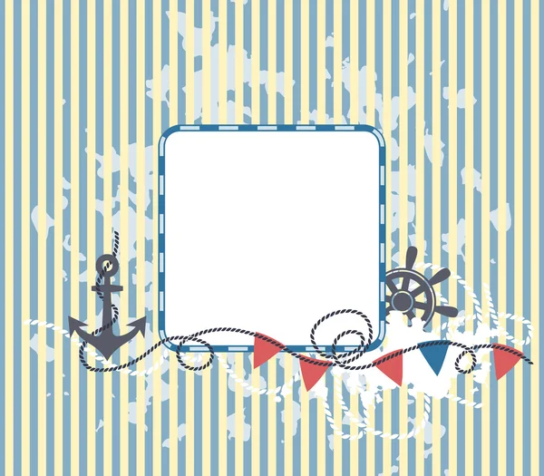 Deniz tarzı çerçeve ile arka planda