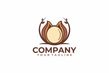 Macadamia logosu Bu resim ekran yazdırma, çıkartma veya logo için mükemmeldir