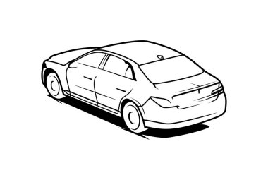 araba siluet vektörü Bu görüntü ekran yazdırma ve çıkartmalar veya logolar için mükemmeldir