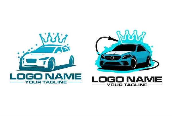 Lavado Coches Esta Ilustración Perfecta Para Serigrafía Pegatinas Logotipos — Vector de stock