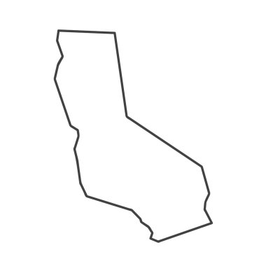 California. EPS 10 vektör çizim