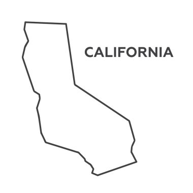 California. EPS 10 vektör çizim