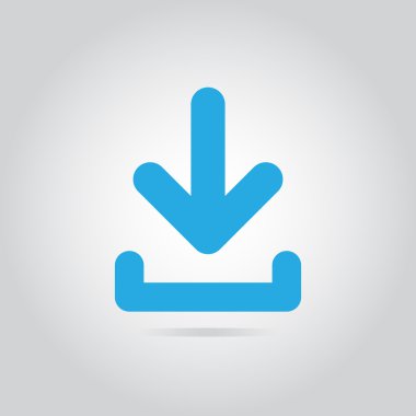 Download Icon beyaz zemin üzerine