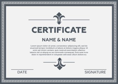 Sertifika vektör çizim