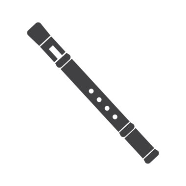 Beyaz arka plan üzerinde izole klasik flüt