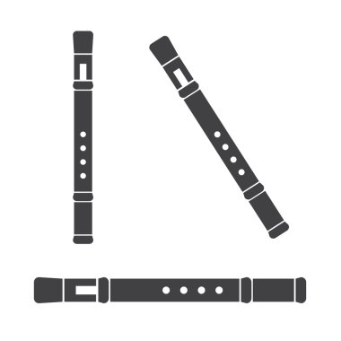 Beyaz arka plan üzerinde izole klasik flüt