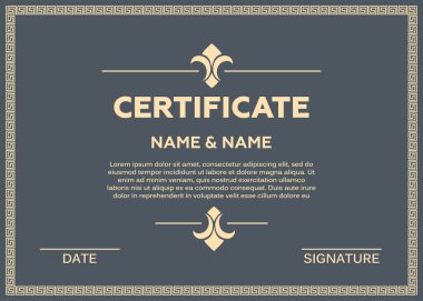 Sertifika vektör çizim