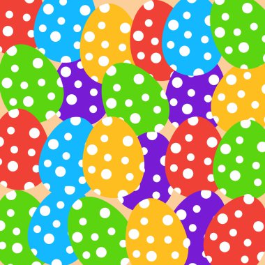 Parlak ve renkli Paskalya yumurtaları 