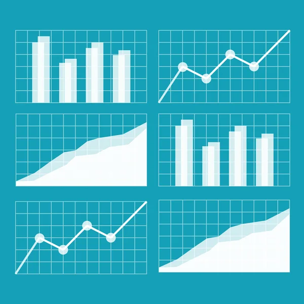 Gráficos y gráficos — Vector de stock