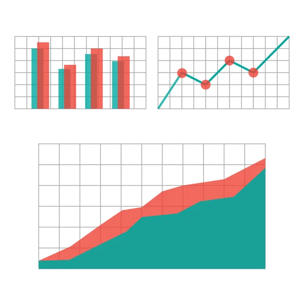 Elementos gráficos para infografías de negocios. Ilustración vectorial — Vector de stock