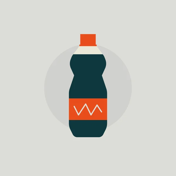 Snabbmat soda. Soda platt stil. Fast food drink koncept. Soda symbol — Stock vektor