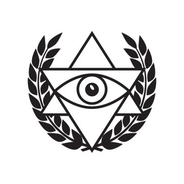 Delta üçgen içinde tüm gören göz