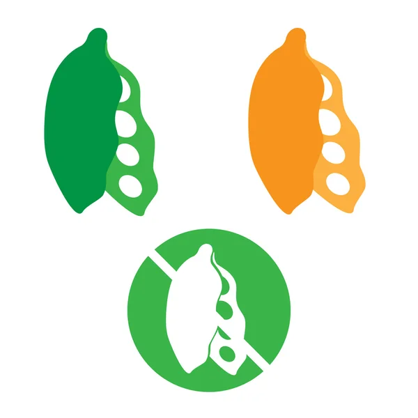 Soybeans food allergy — Stock Vector