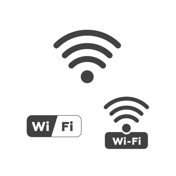 Wifi-Symbol auf weißem Hintergrund — Stockvektor