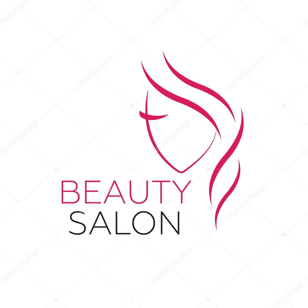 Beautiful woman vector logo template for hair salon, beauty salon, cosmetic vector eps10