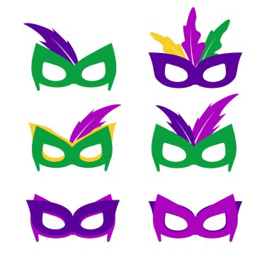 Mardi gras maskesi, vektör mardi gras maskeleri