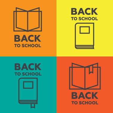 Eğitim ve okul için kitap logo