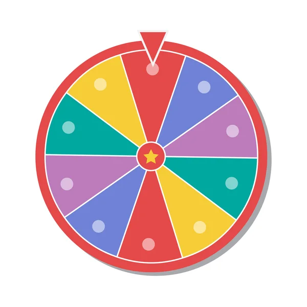 Wheel of fortune vector illustration — Stock Vector