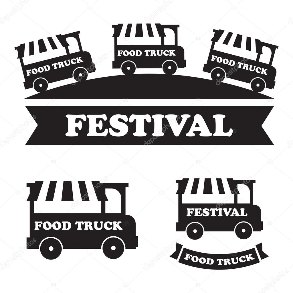Food truck festival emblems and logos vector set Stock Vector Image by ©myub #114414790 Food truck festival emblems and logos vector set Stock Vector Image by ©myub #114414790