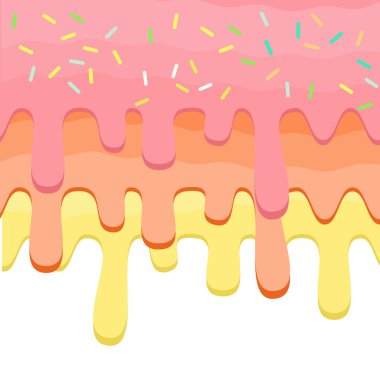 Sır damlayan çörek ile soyut vektör arka plan