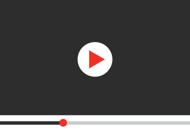 web, vektör çizim için video oynatıcı