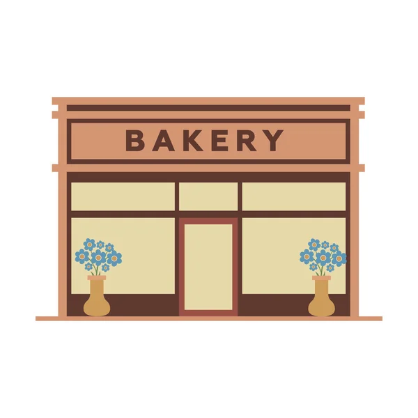 Bakery flat style icon isolated on white — Stock Vector