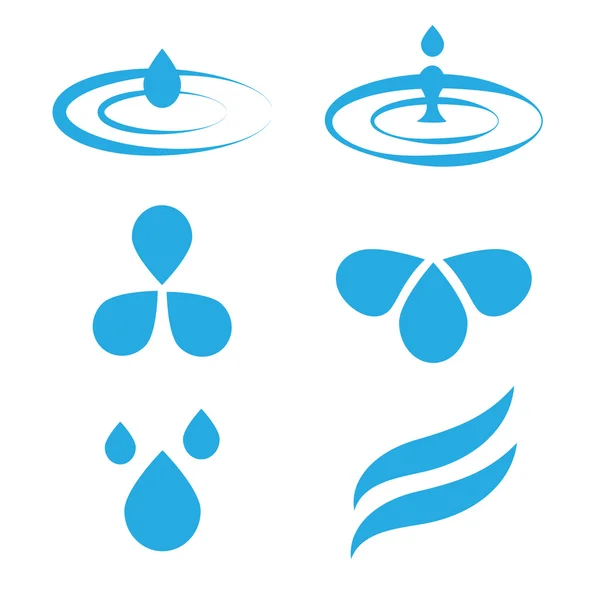 Set de gotas de agua — Vector de stock