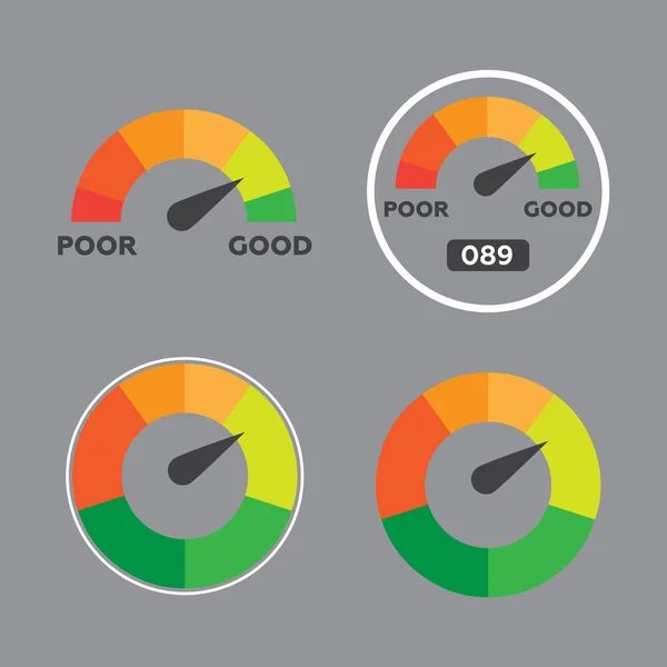 Spurweite Meter Element. Vektorillustration — Stockvektor