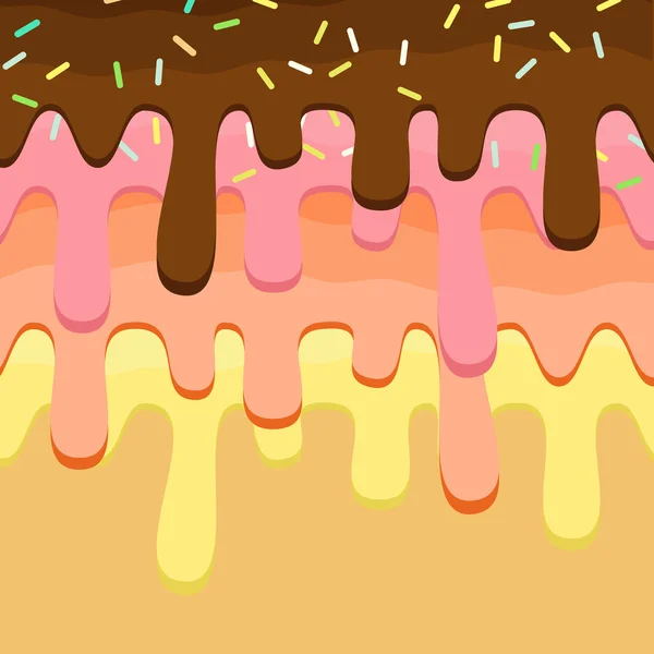 Donut druipende glazuur — Stockvector