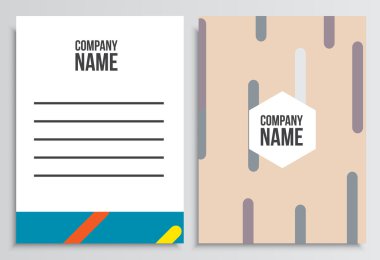 Mektup zarfı boş kapak. Kurumsal kimlik şablonu. B