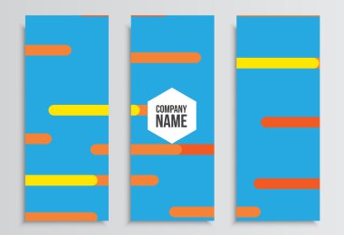 El ilanları veya Web afişi. Kurumsal kimlik şablonu. İş istatistikleri