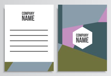 Mektup zarfı boş kapak. Kurumsal kimlik şablonu. B