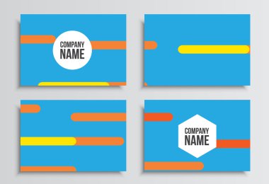 Kartvizit. Kurumsal kimlik şablonu. İş kırtasiye